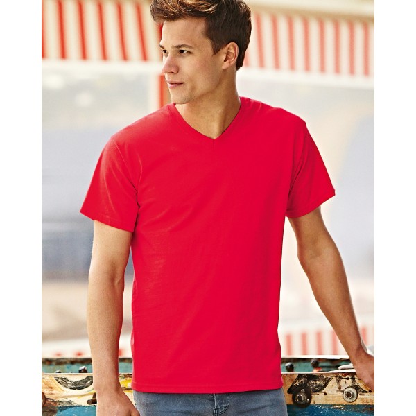 Fruit of the Loom Men's V-neck T-shirts for Custom Clothing 