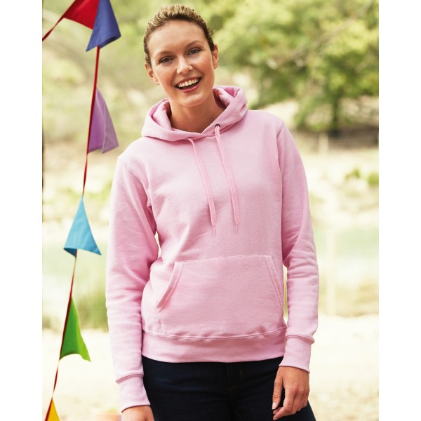 Fruit of the Loom Classic Ladies Fitted Hoodies 