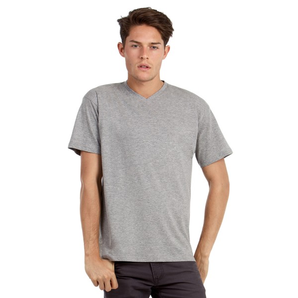 B&C Men's Exact V-neck T-shirts for Custom Clothing 