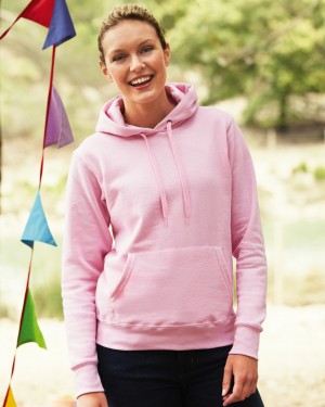 Fruit of the Loom Classic Ladies Fitted Hoodies 