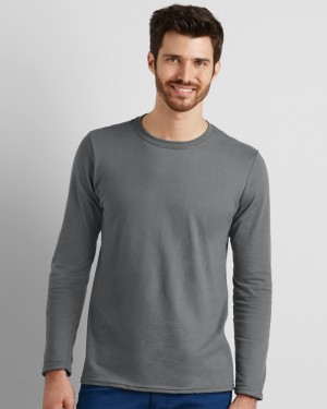 Gildan Softstyle Men's Long Sleeve Personalised T-shirts 
