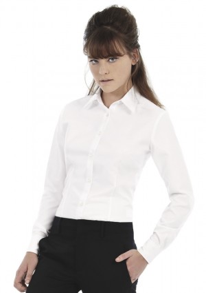 B&C Women's Work Uniforms Long Sleeve Shirts 