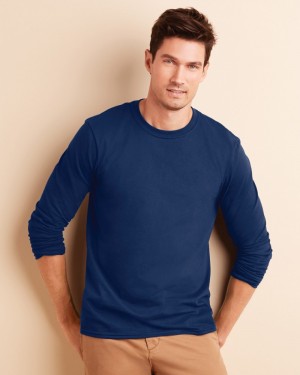 Gildan Softstyle Men's Long Sleeve Personalised T-shirts 