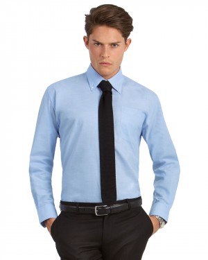 B&C Men's Work Uniforms Long Sleeve Shirts 