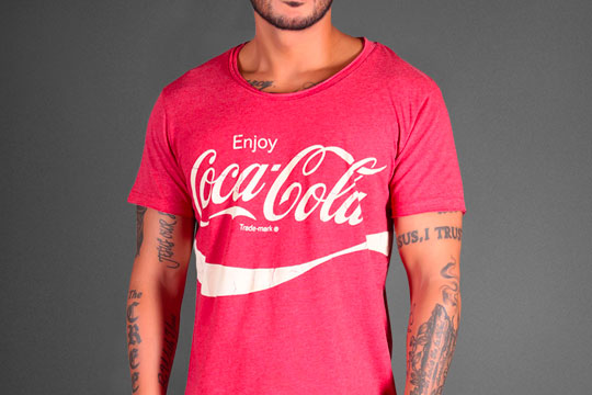 Camiseta impresa para Coca Cola