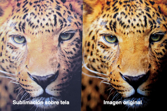 Sublimacion textil antes y despues